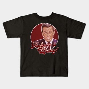 Bob Barker The Price is Wrong Kids T-Shirt